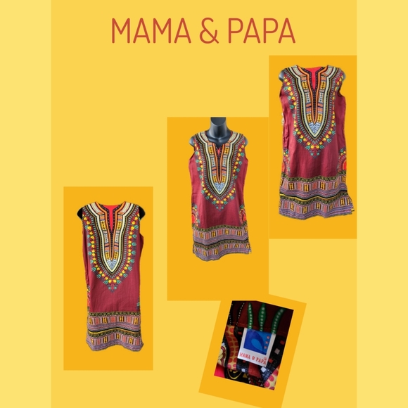 MAMA & PAPA Dresses & Skirts - MAMA & PAPA AFRICAN COUTURE PARTY DRESS SIZE SMALL BRAND NEW